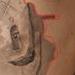 Tattoos - Using the outline of the painting as the frame of the tattoo [Chris D.] - 59057